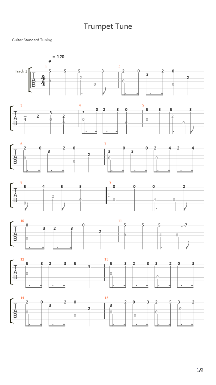 Trumpet Tune 2吉他谱