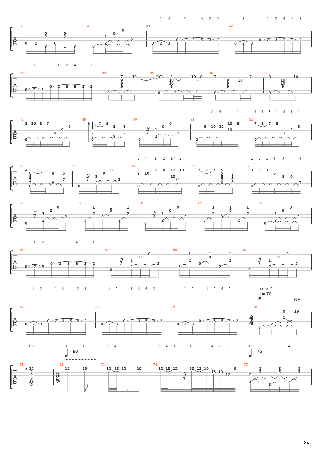 Rumores De La Caleta吉他谱