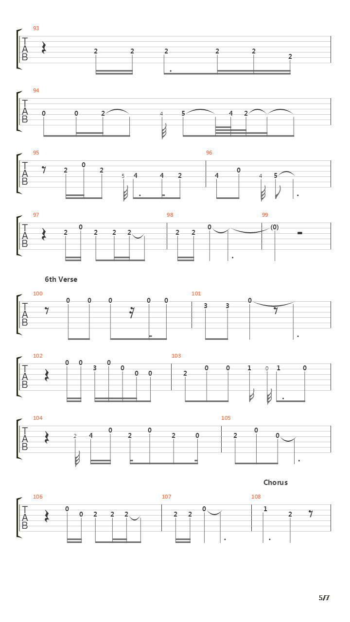 Nothing Else Matters(14)吉他谱