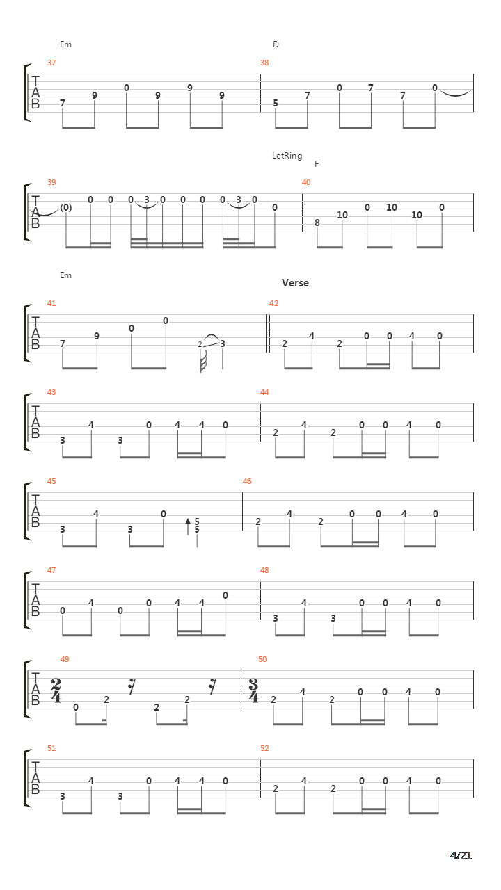 One吉他谱