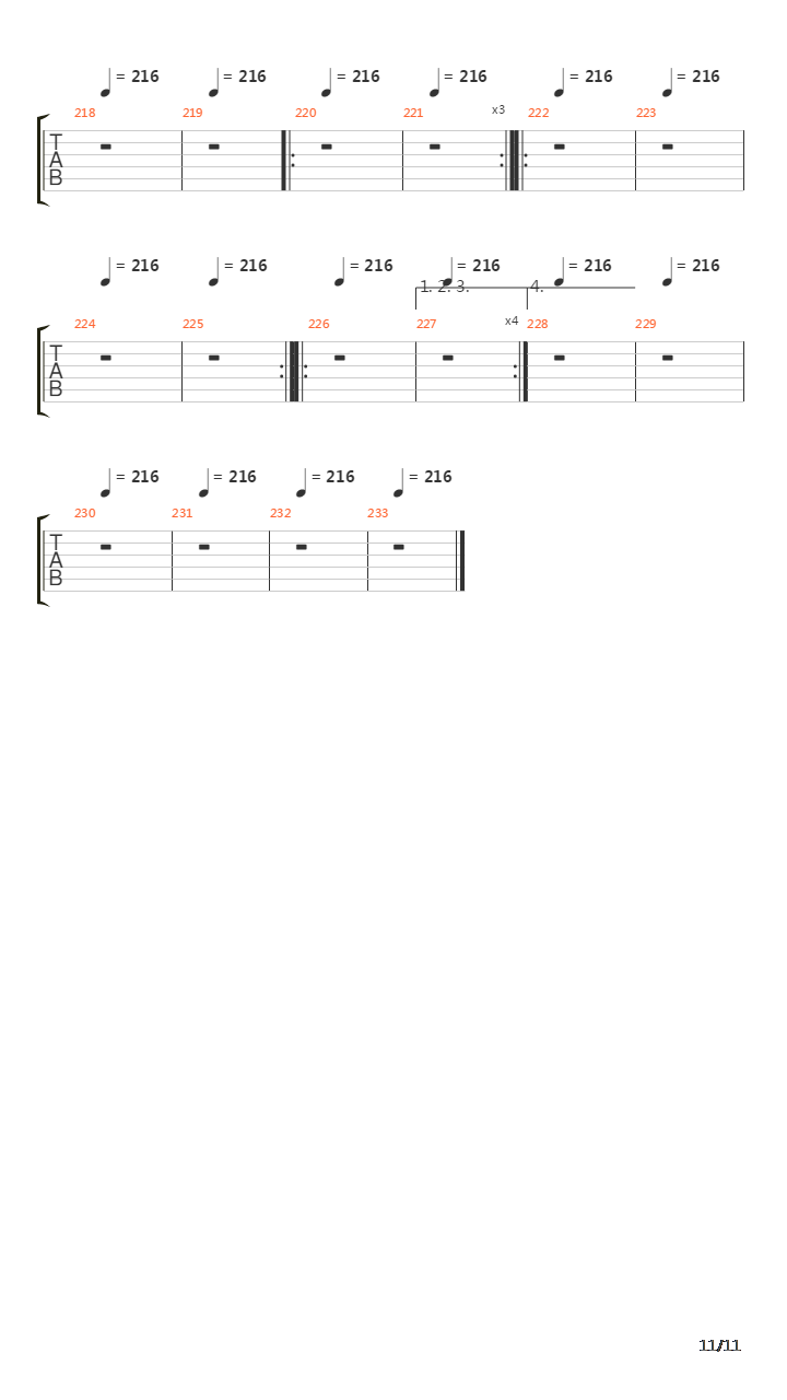 One吉他谱