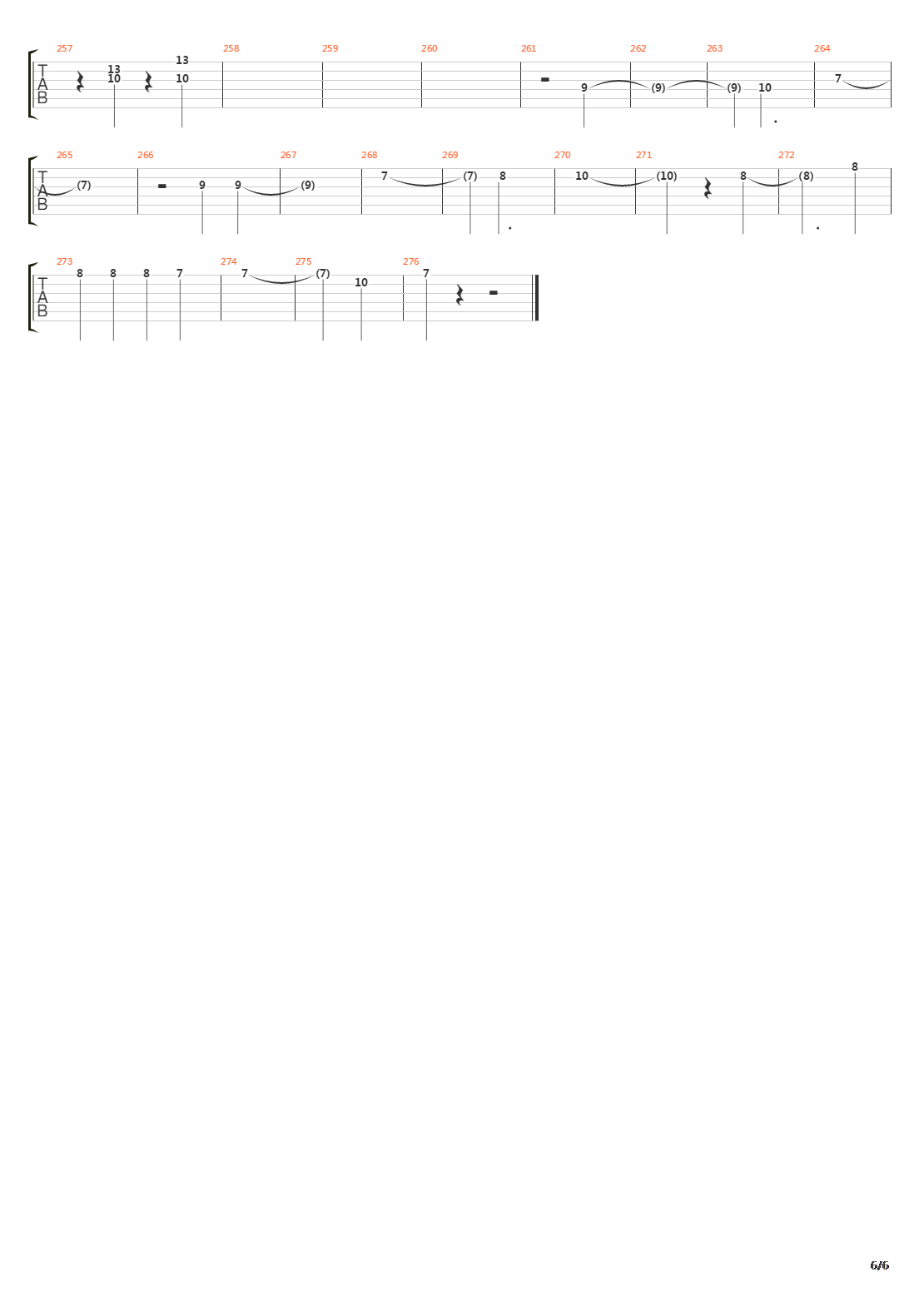 One(17)吉他谱