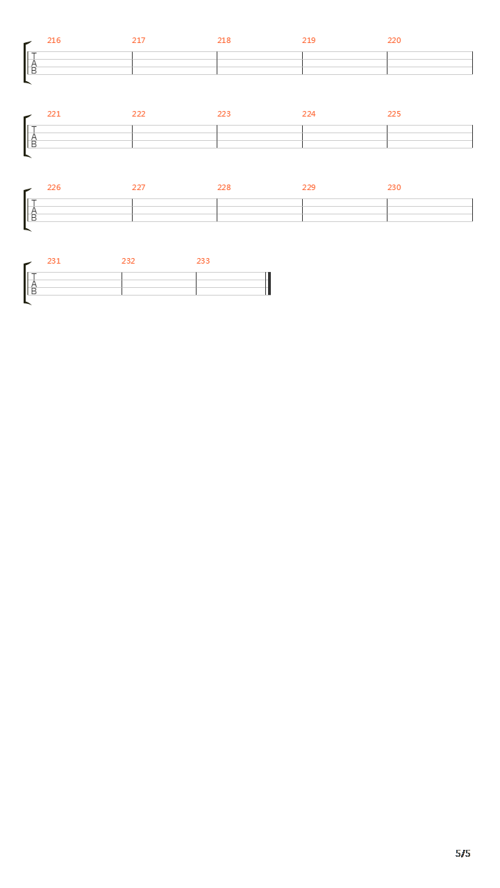 Orion吉他谱