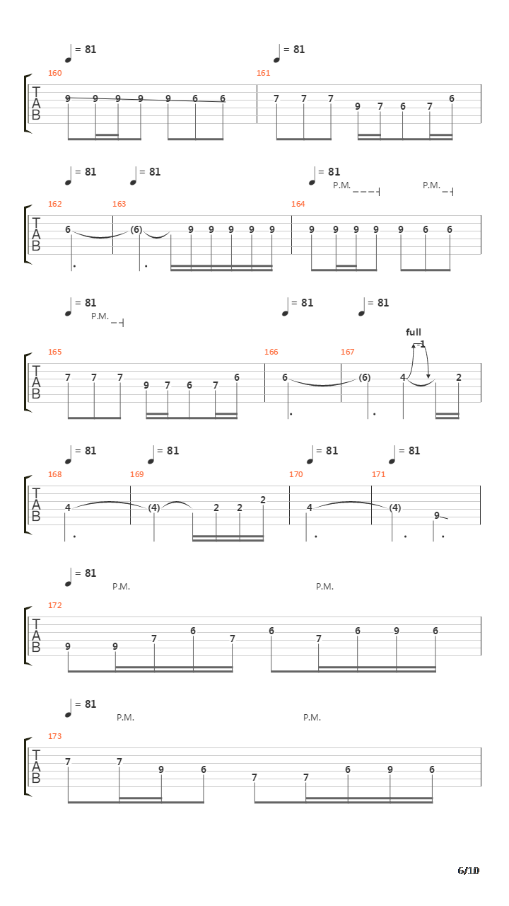 Orion吉他谱