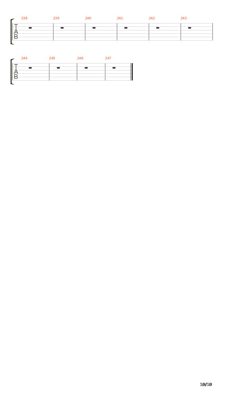 Orion吉他谱
