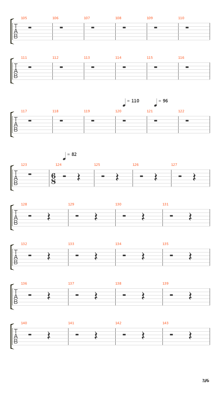 Orion吉他谱