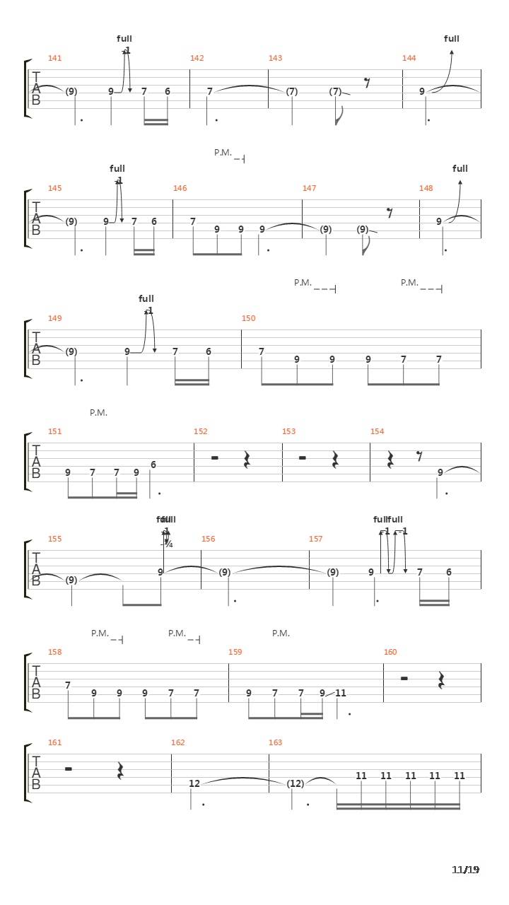 Orion吉他谱