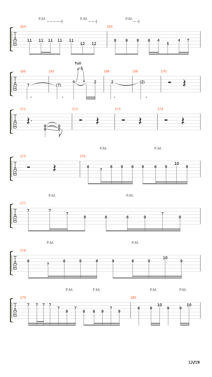 Orion吉他谱