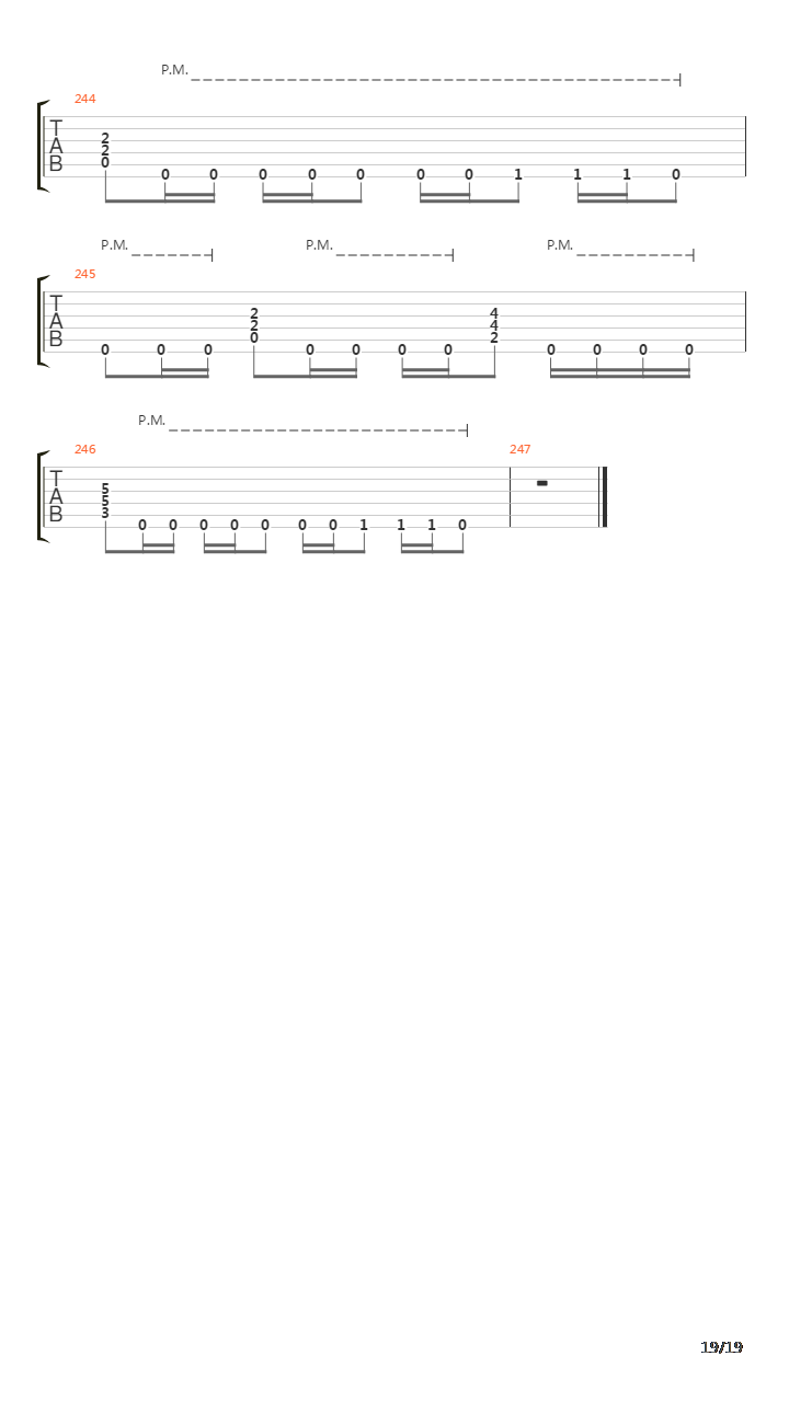 Orion吉他谱