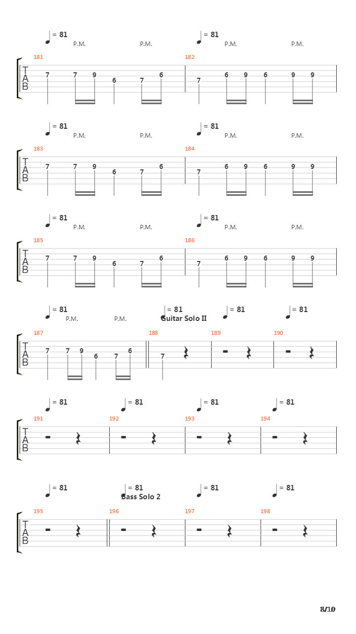 Orion(12)吉他谱
