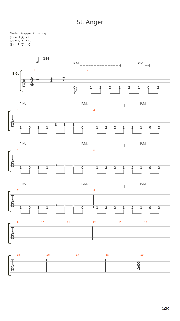 St Anger吉他谱