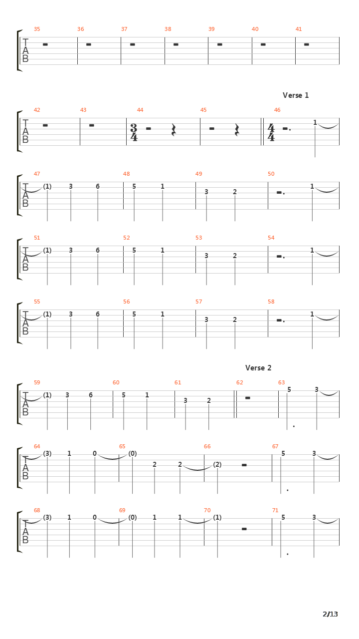 St Anger吉他谱