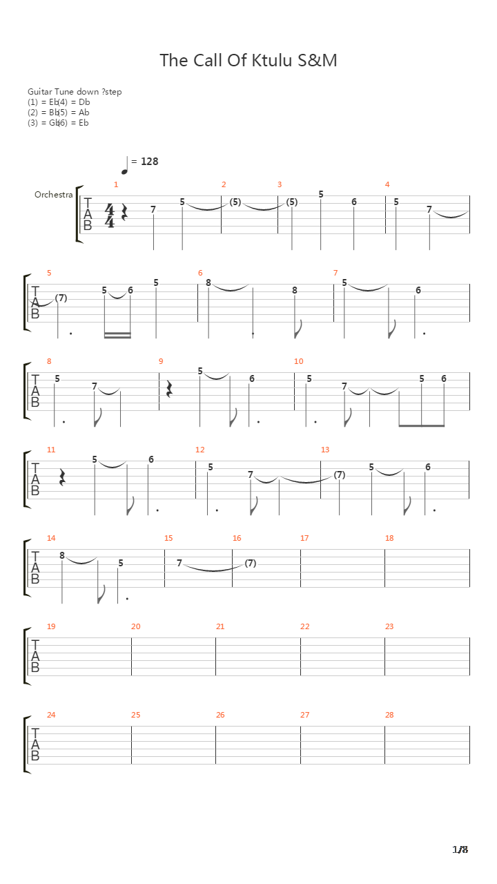 The Call Of Ktulu(16)吉他谱