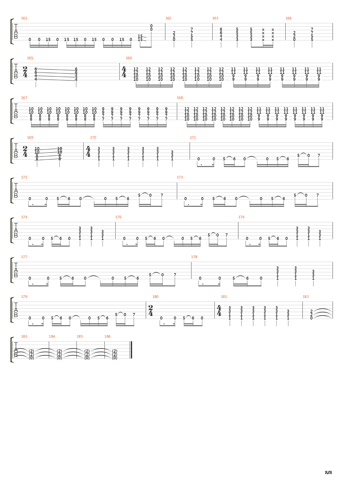 The End Of The Line吉他谱