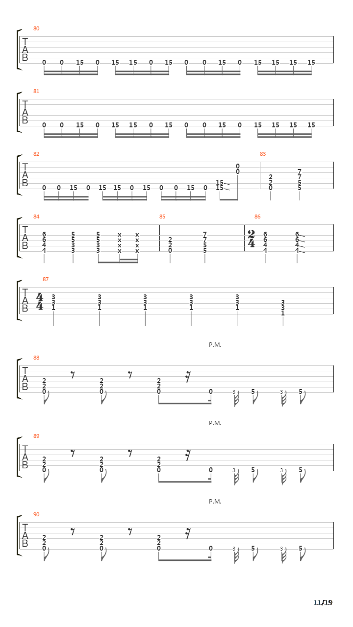 The End Of The Line吉他谱