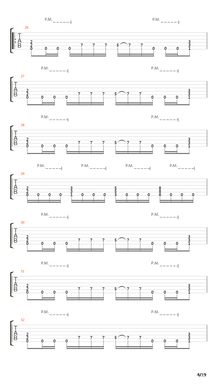 The End Of The Line吉他谱