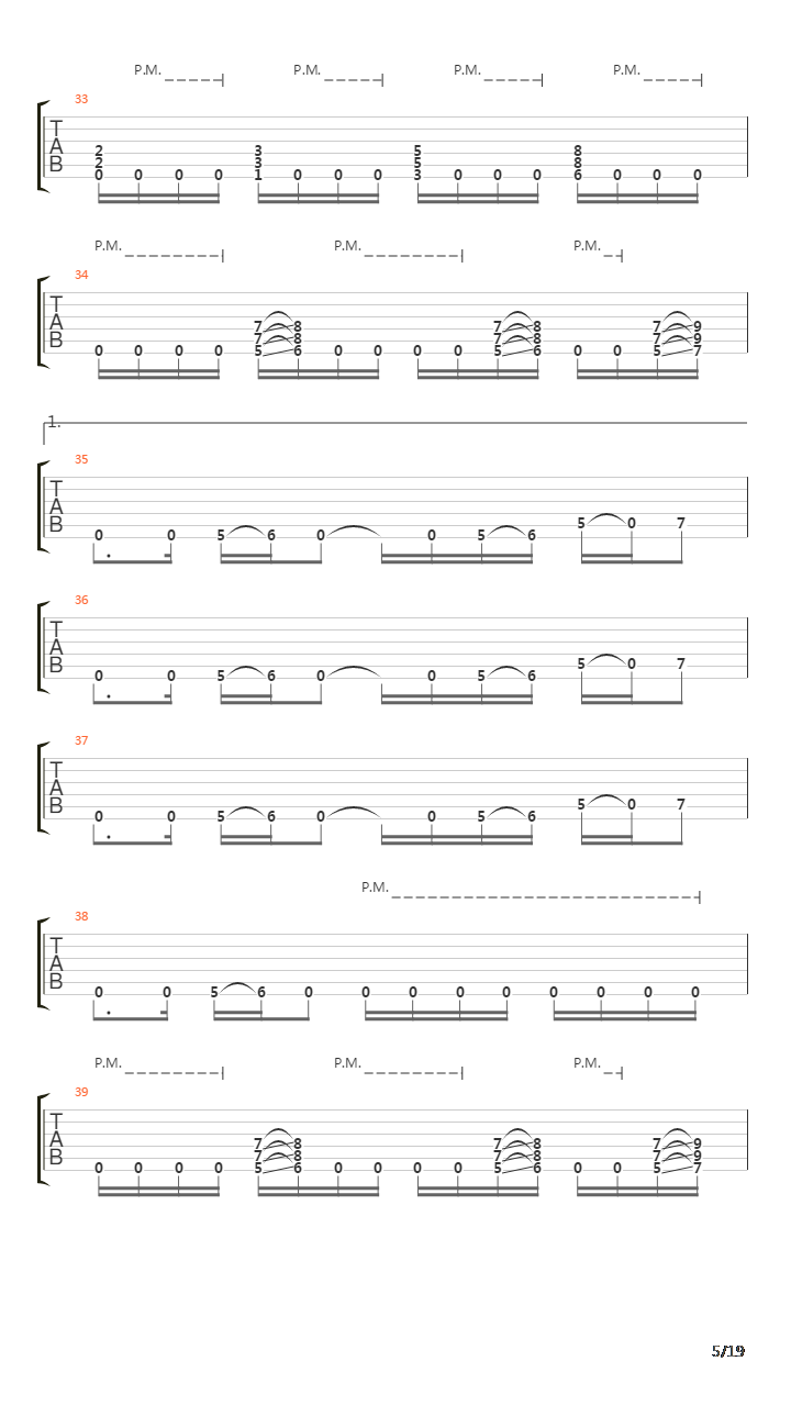 The End Of The Line吉他谱