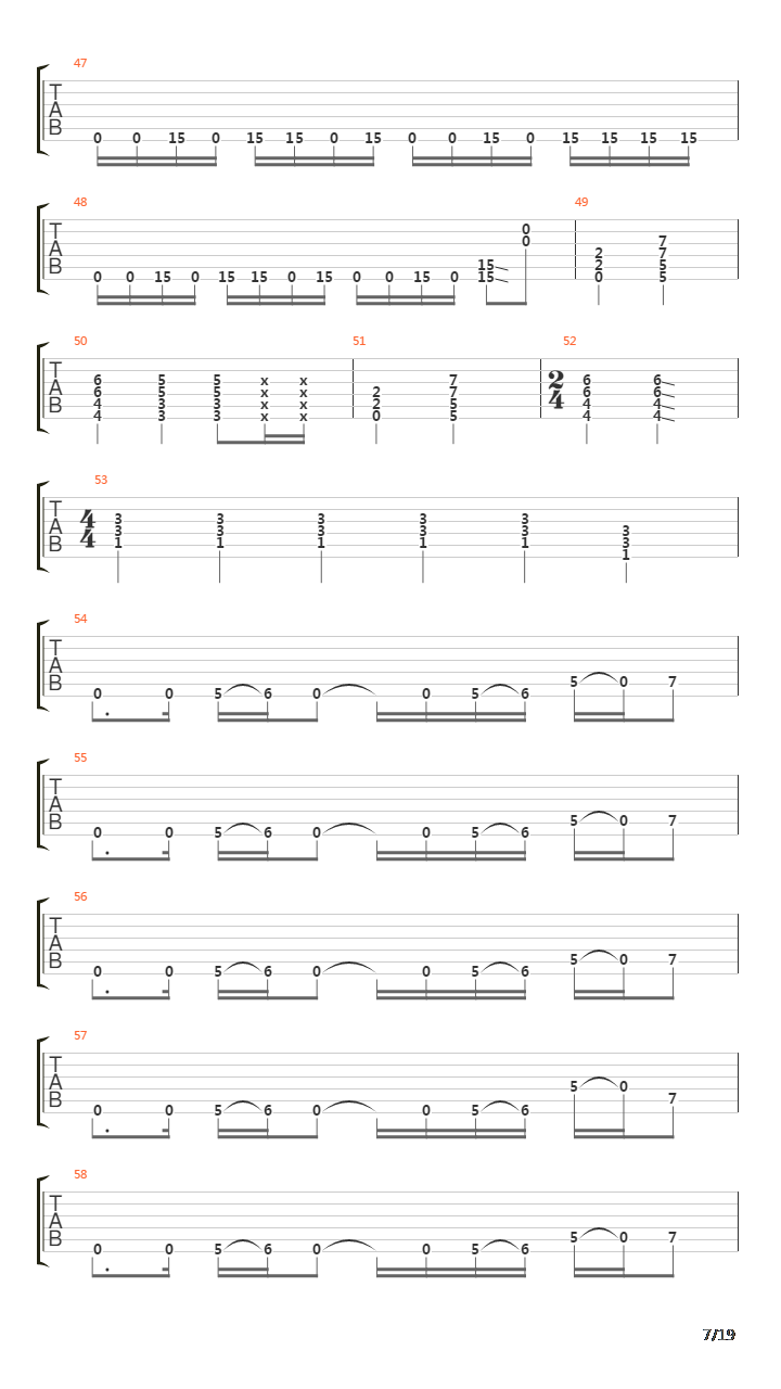 The End Of The Line吉他谱