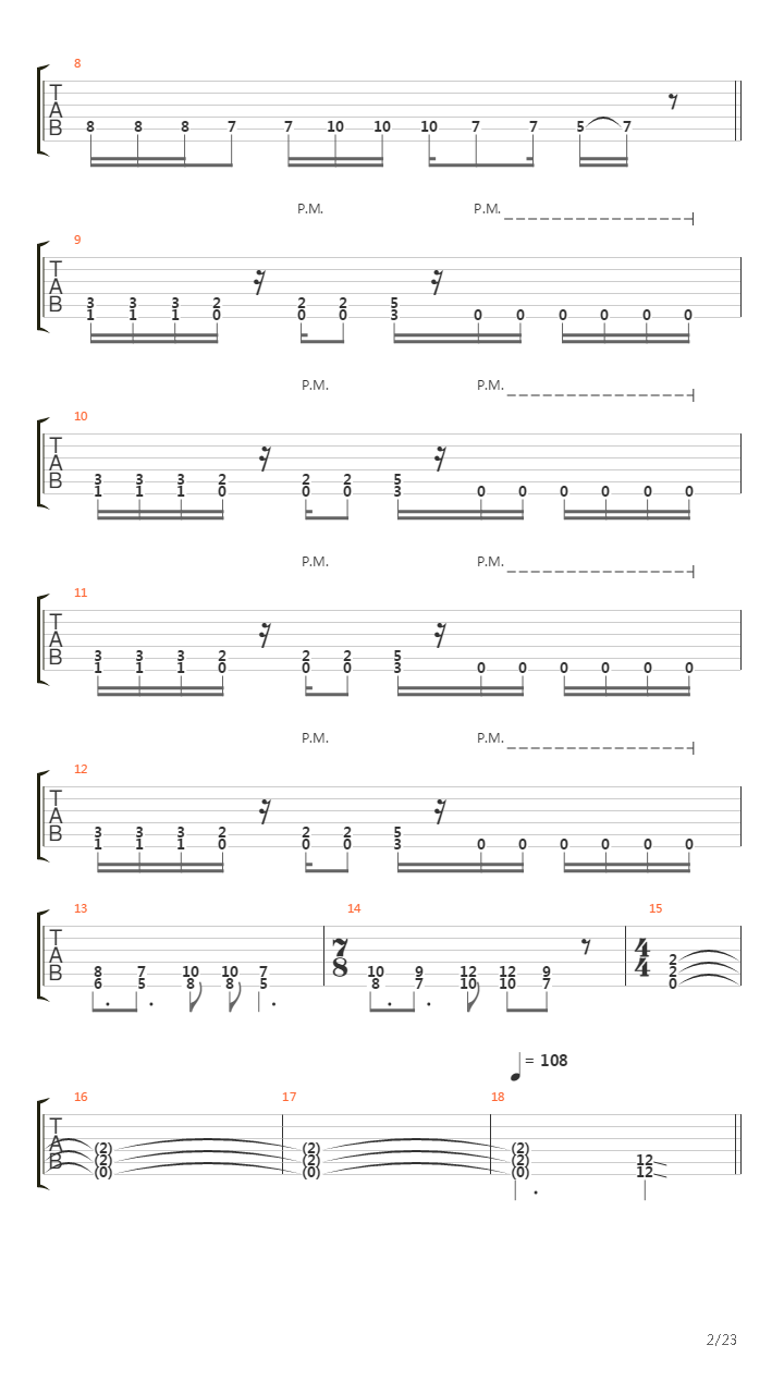 The End Of The Line吉他谱