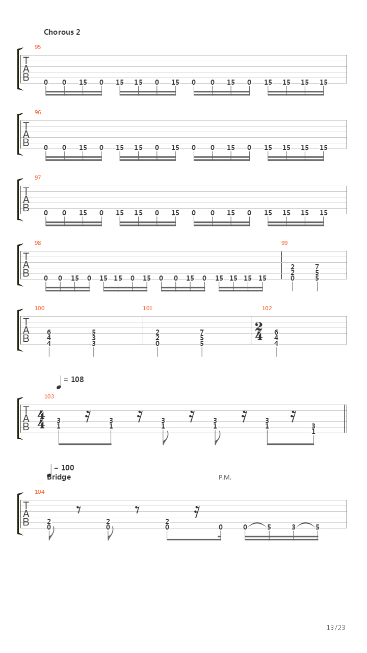 The End Of The Line吉他谱