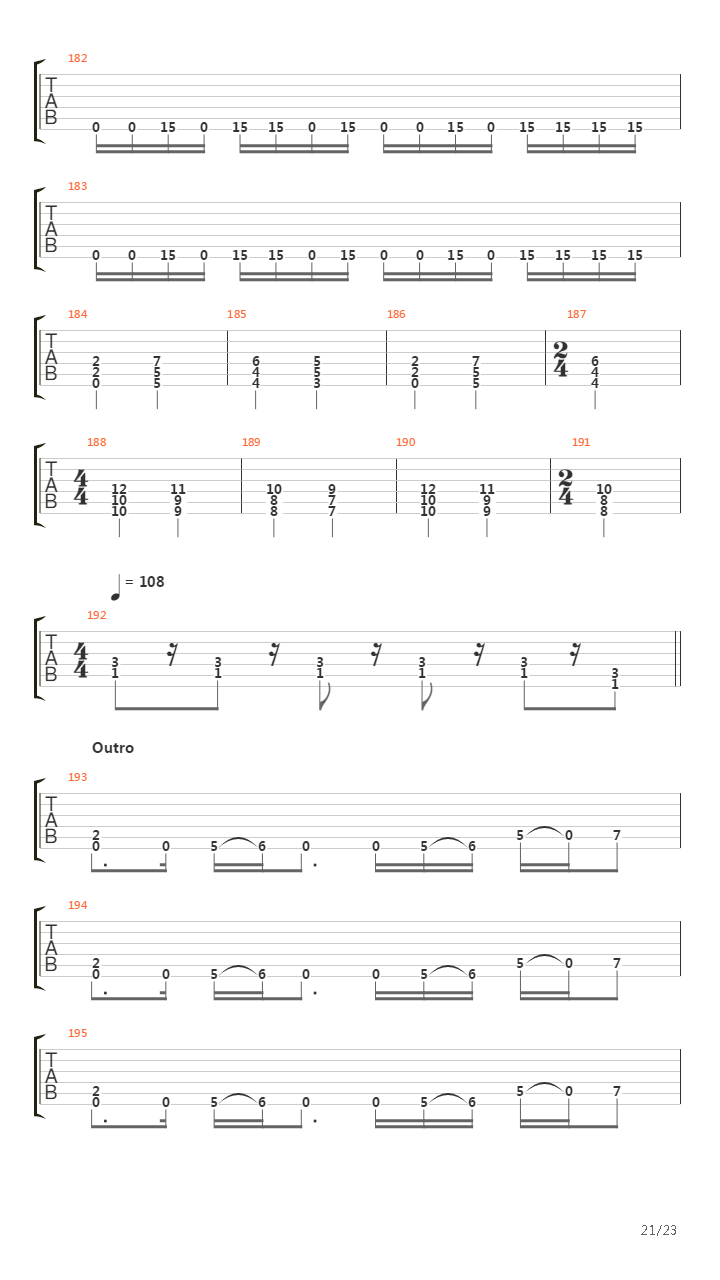 The End Of The Line吉他谱