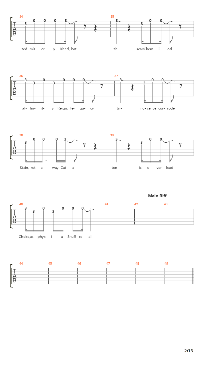 The End Of The Line吉他谱