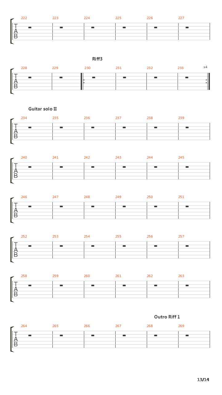 The Four Horsemen吉他谱