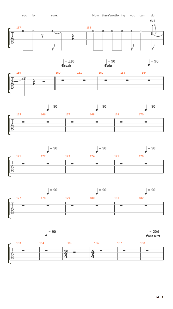 The Four Horsemen吉他谱