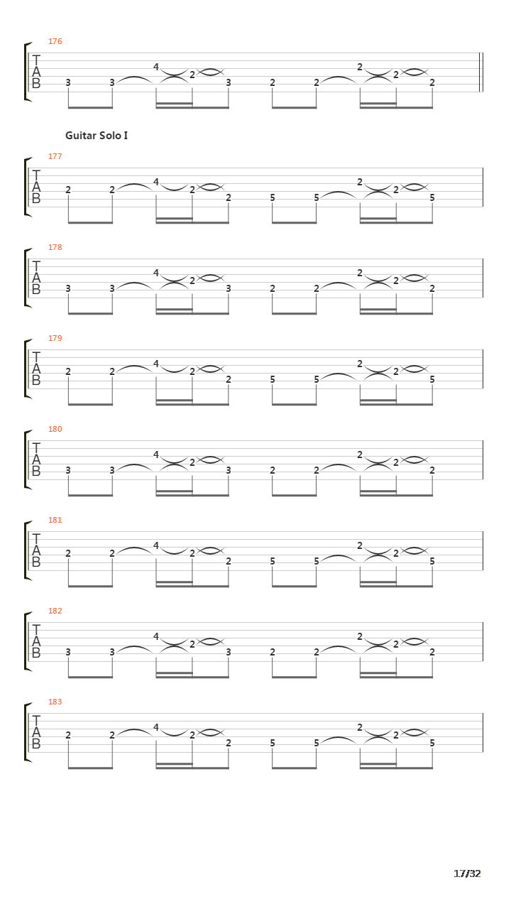 The Four Horsemen吉他谱