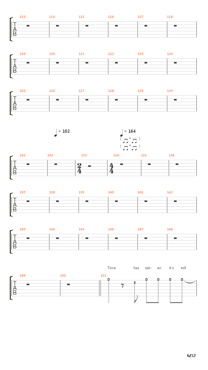 The Four Horsemen吉他谱