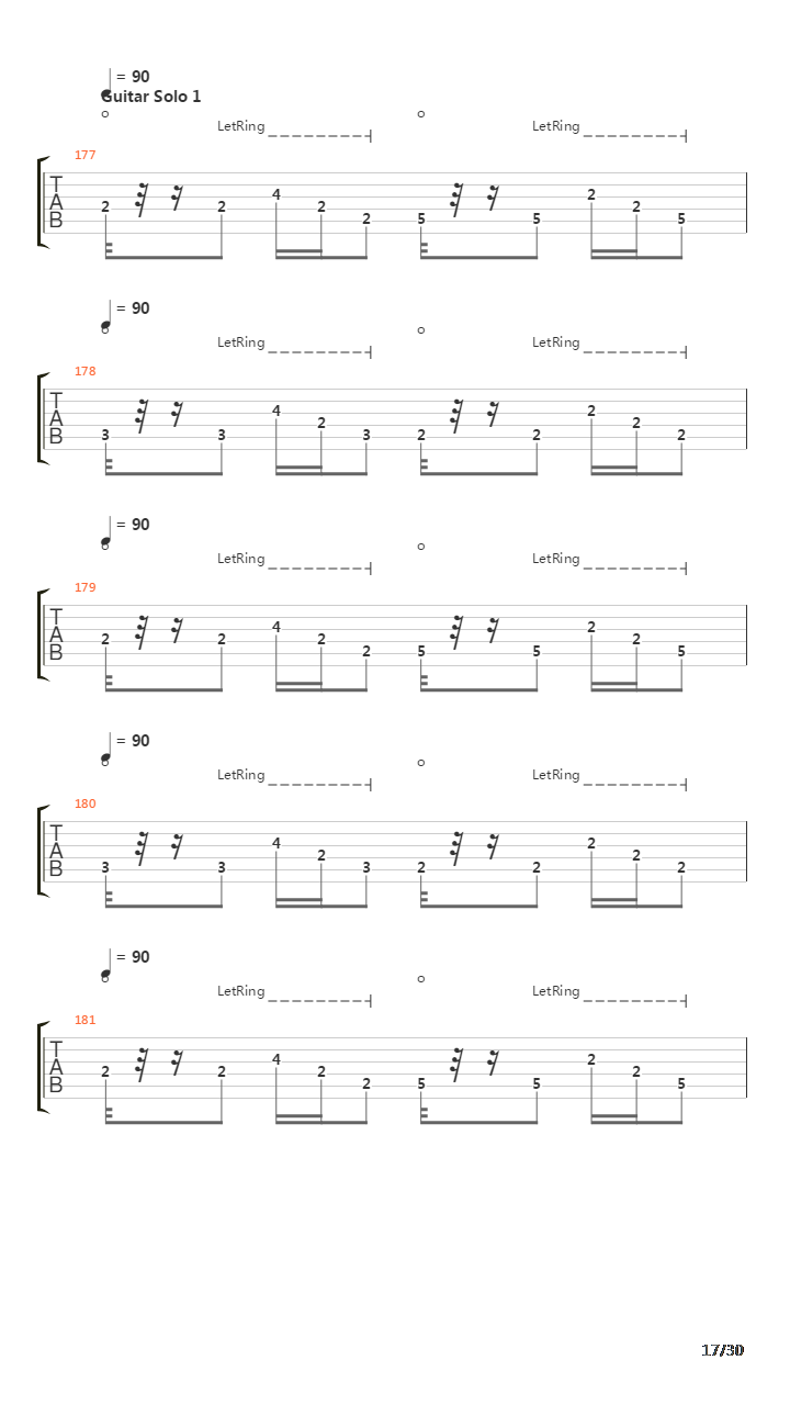 The Four Horsemen吉他谱