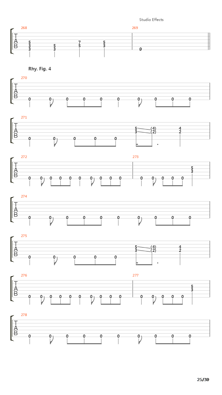 The Four Horsemen吉他谱