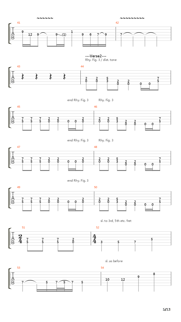 The Unforgiven(10)吉他谱