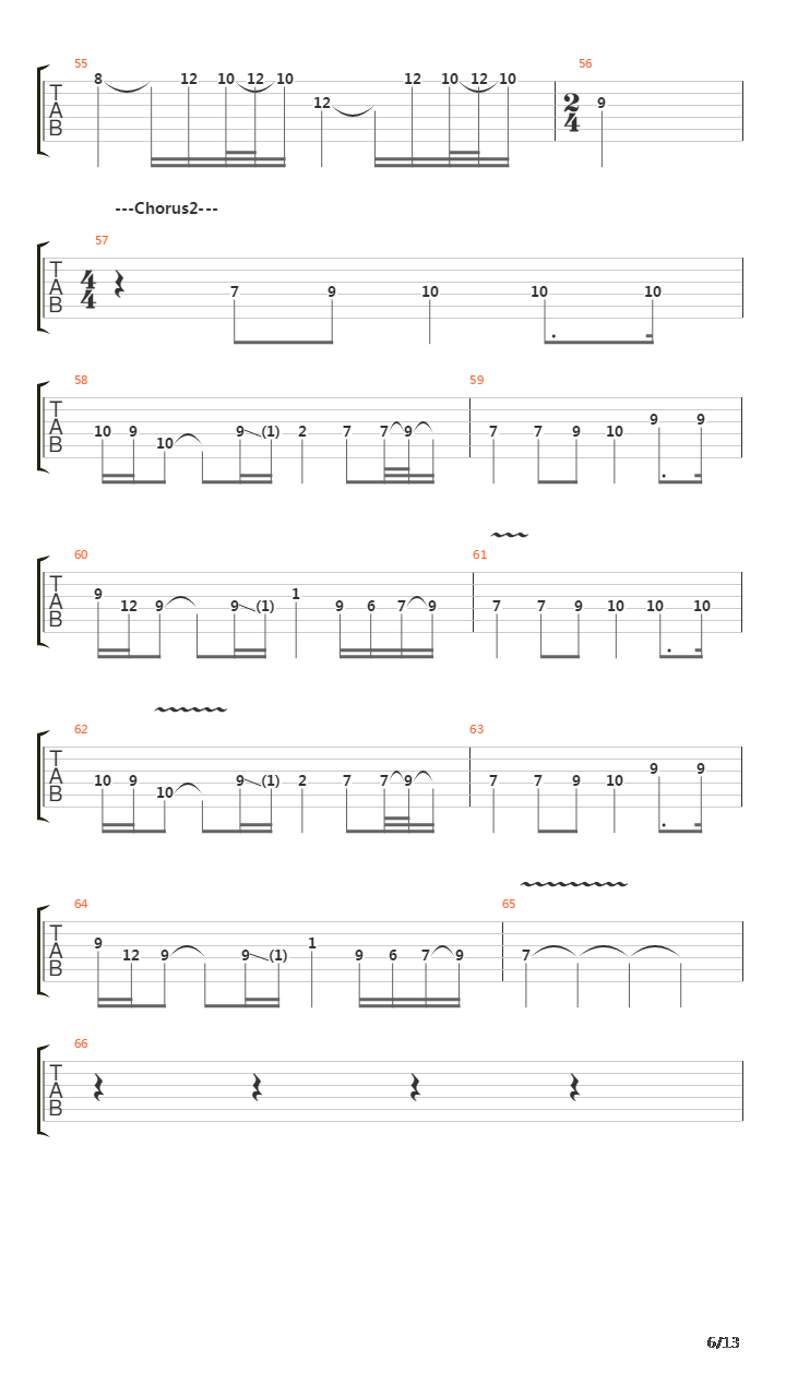 The Unforgiven(10)吉他谱