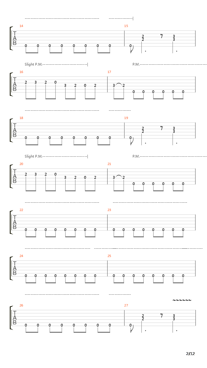 Through The Never吉他谱