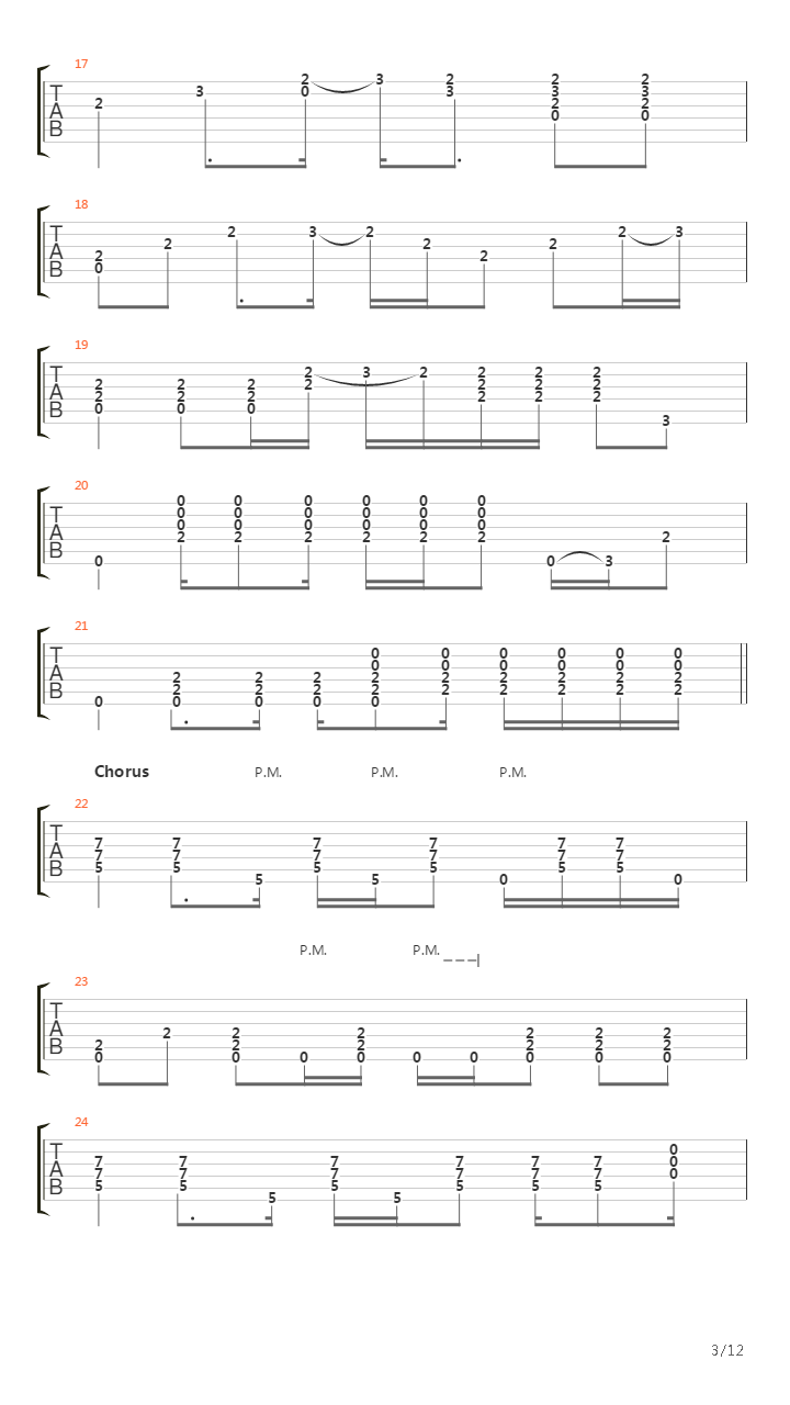 Turn The Page吉他谱