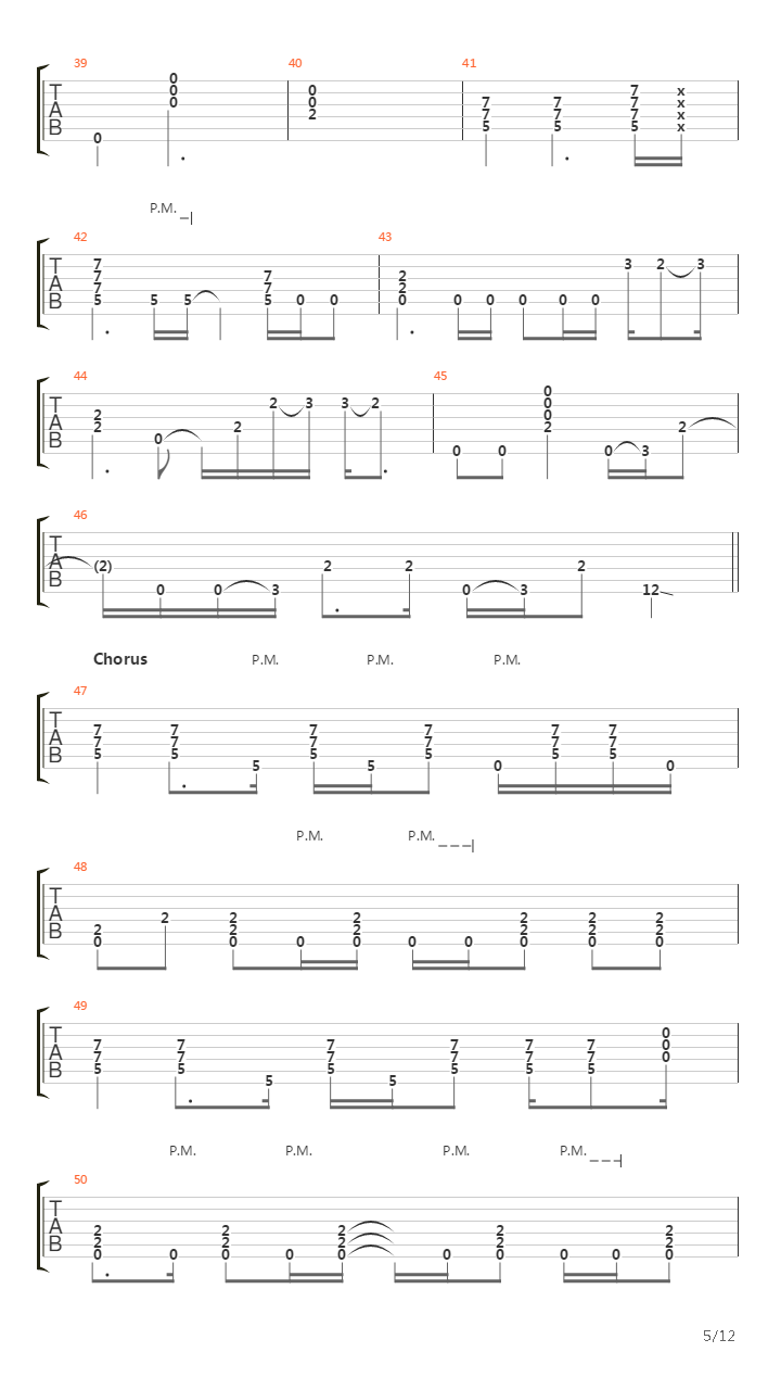 Turn The Page吉他谱