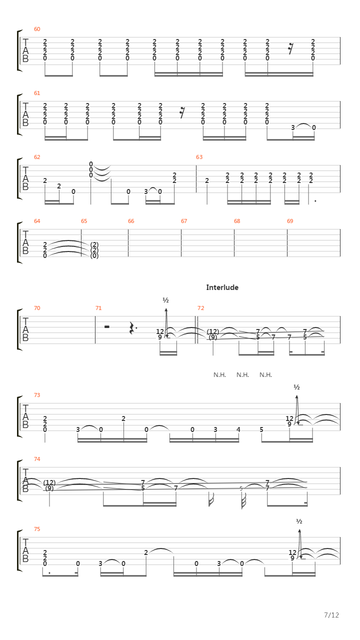 Turn The Page吉他谱