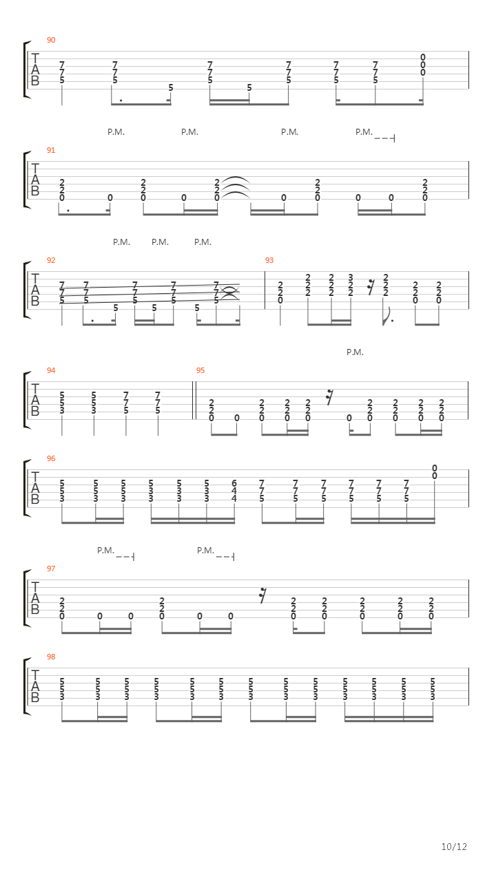 Turn The Page吉他谱