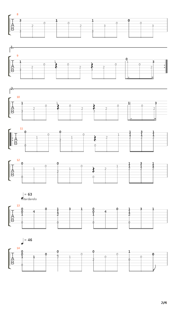 Opus 4 No 2 Part 1 Nocturne吉他谱