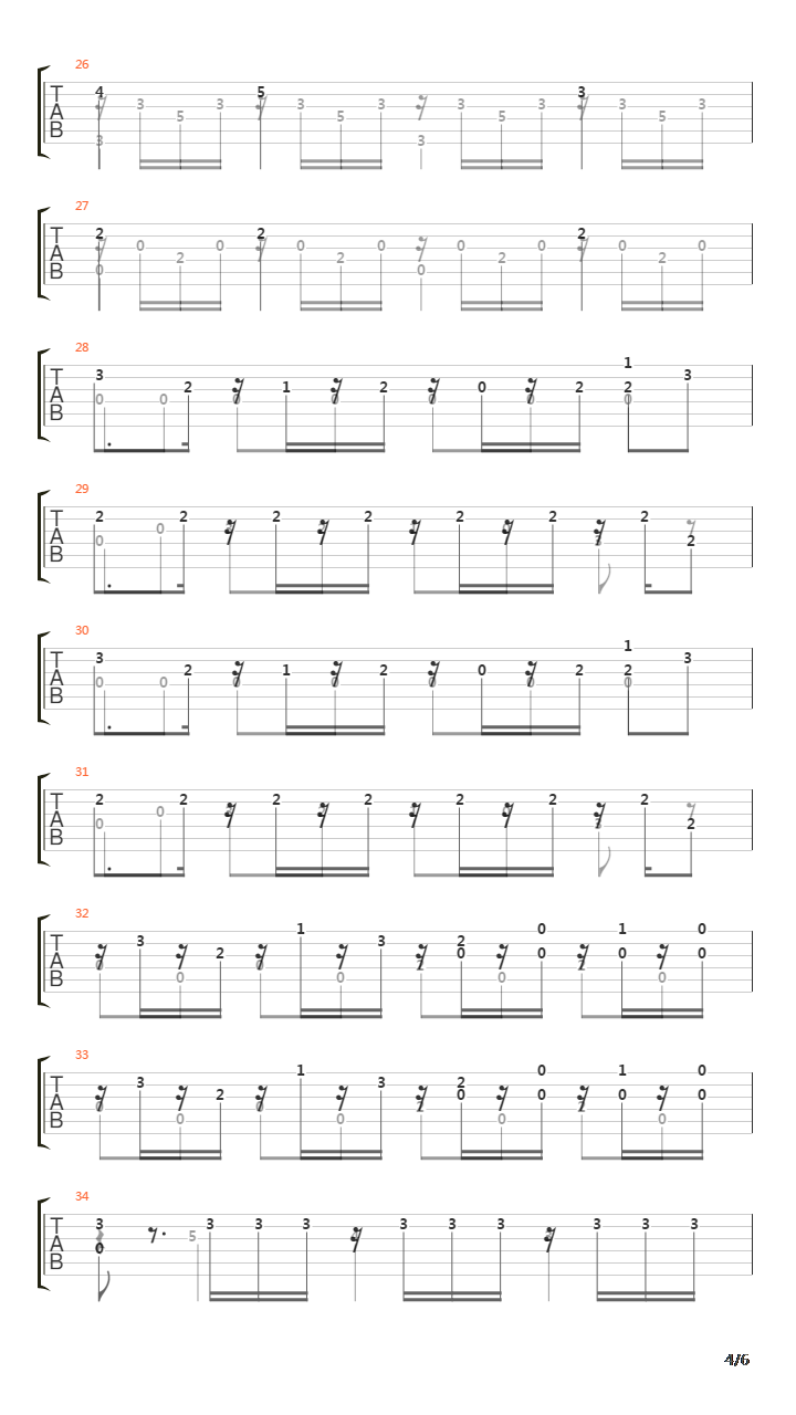 Opus 13 No 3 Capriccio吉他谱