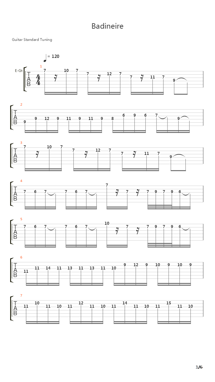 Badinerie吉他谱