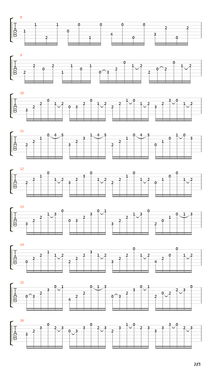 BWV 543 Praeludium in A Minor吉他谱