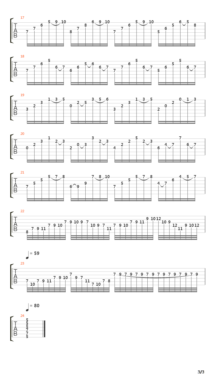 BWV 543 Praeludium in A Minor吉他谱