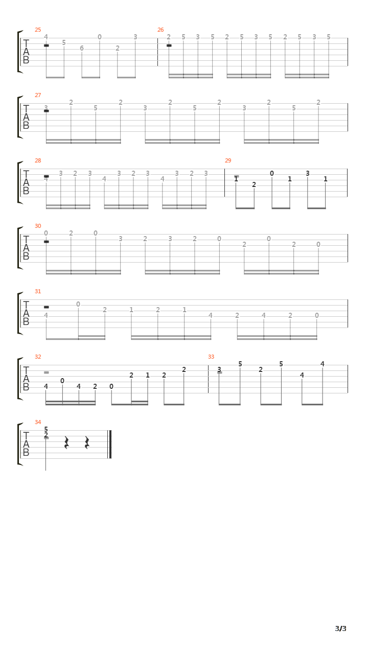 Bwv 779 Two Part Invention No 8吉他谱