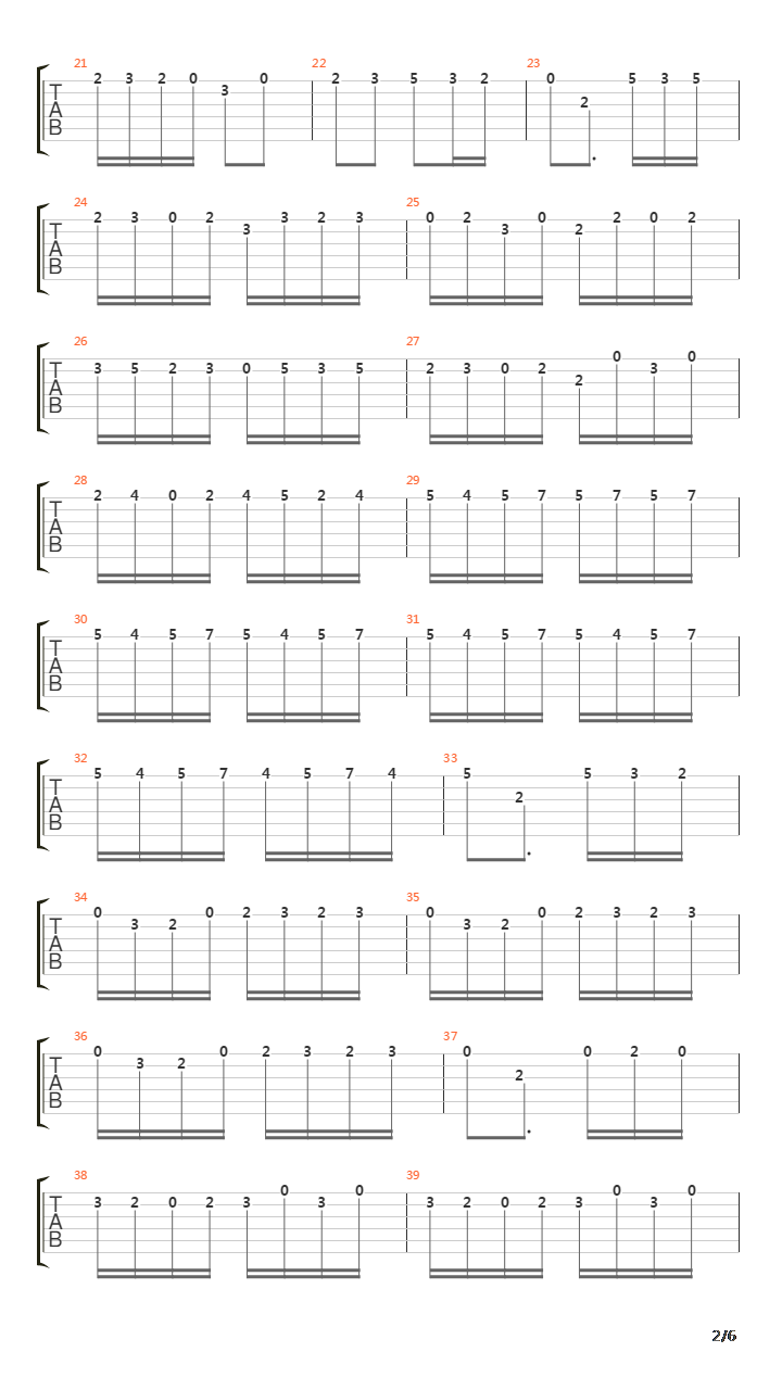 BWV 972 i Allegro吉他谱