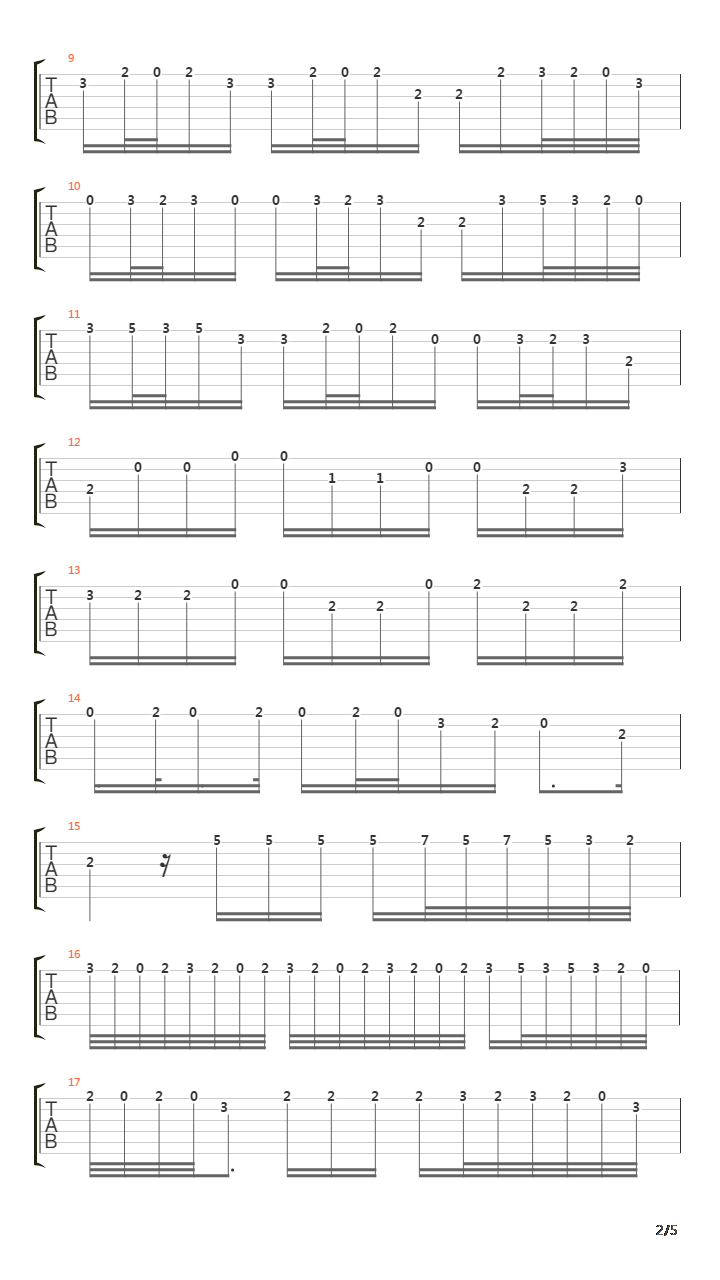 BWV 972 II Larghetto吉他谱