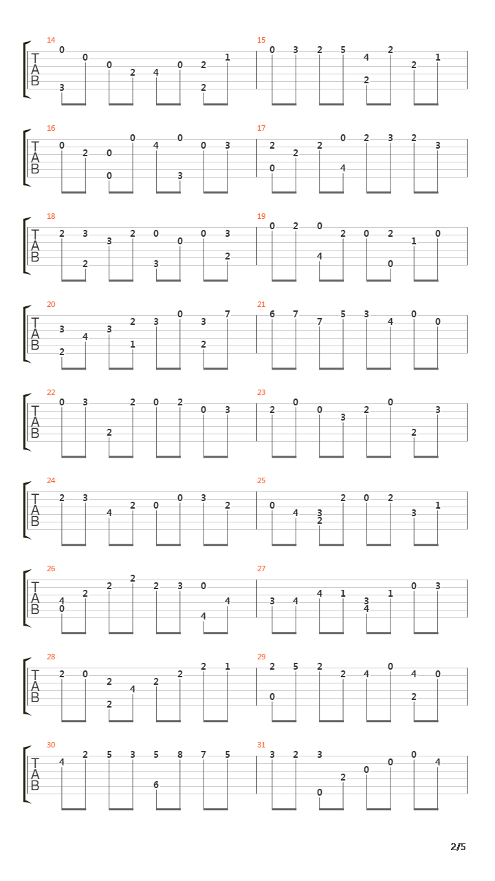 BWV 998 Prelude 1吉他谱