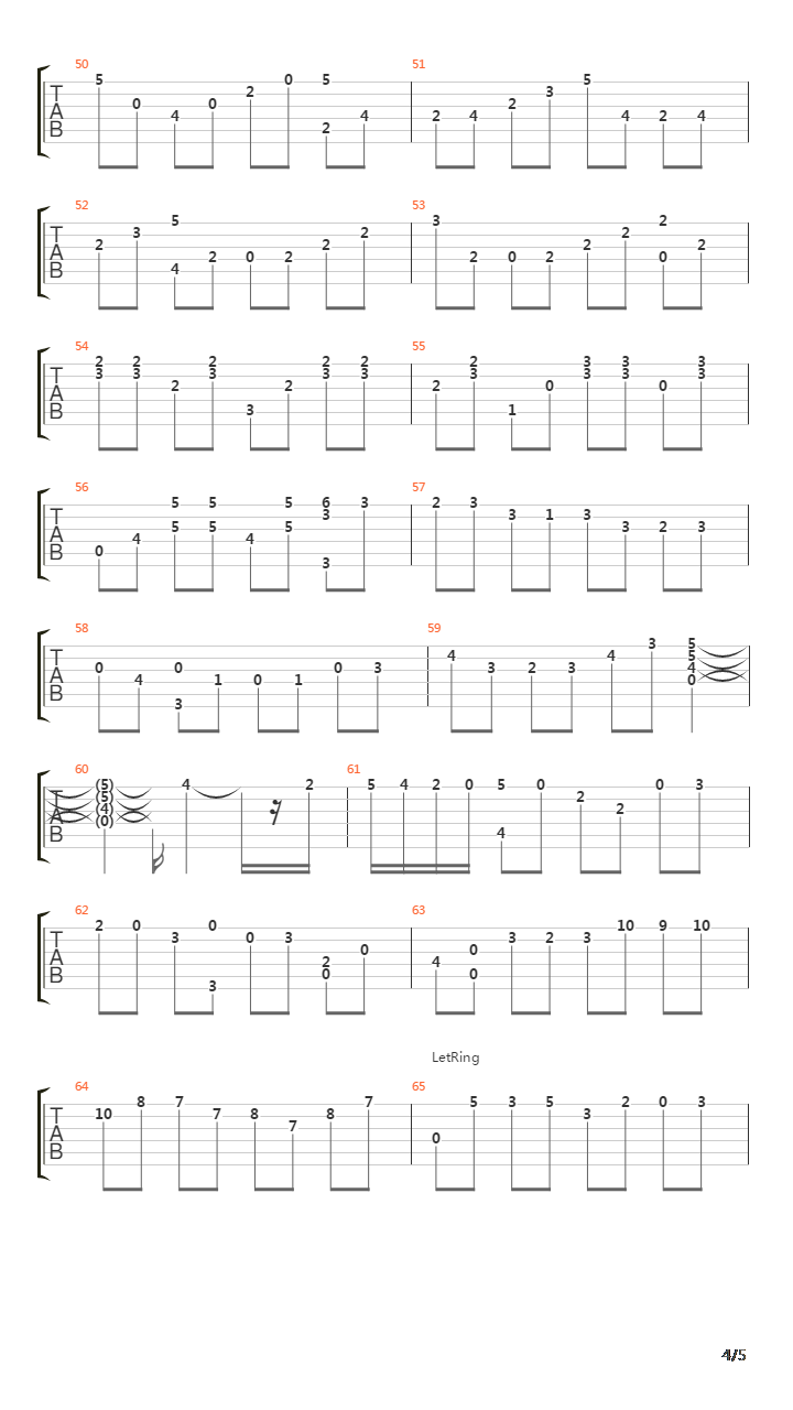 BWV 998 Prelude 1吉他谱