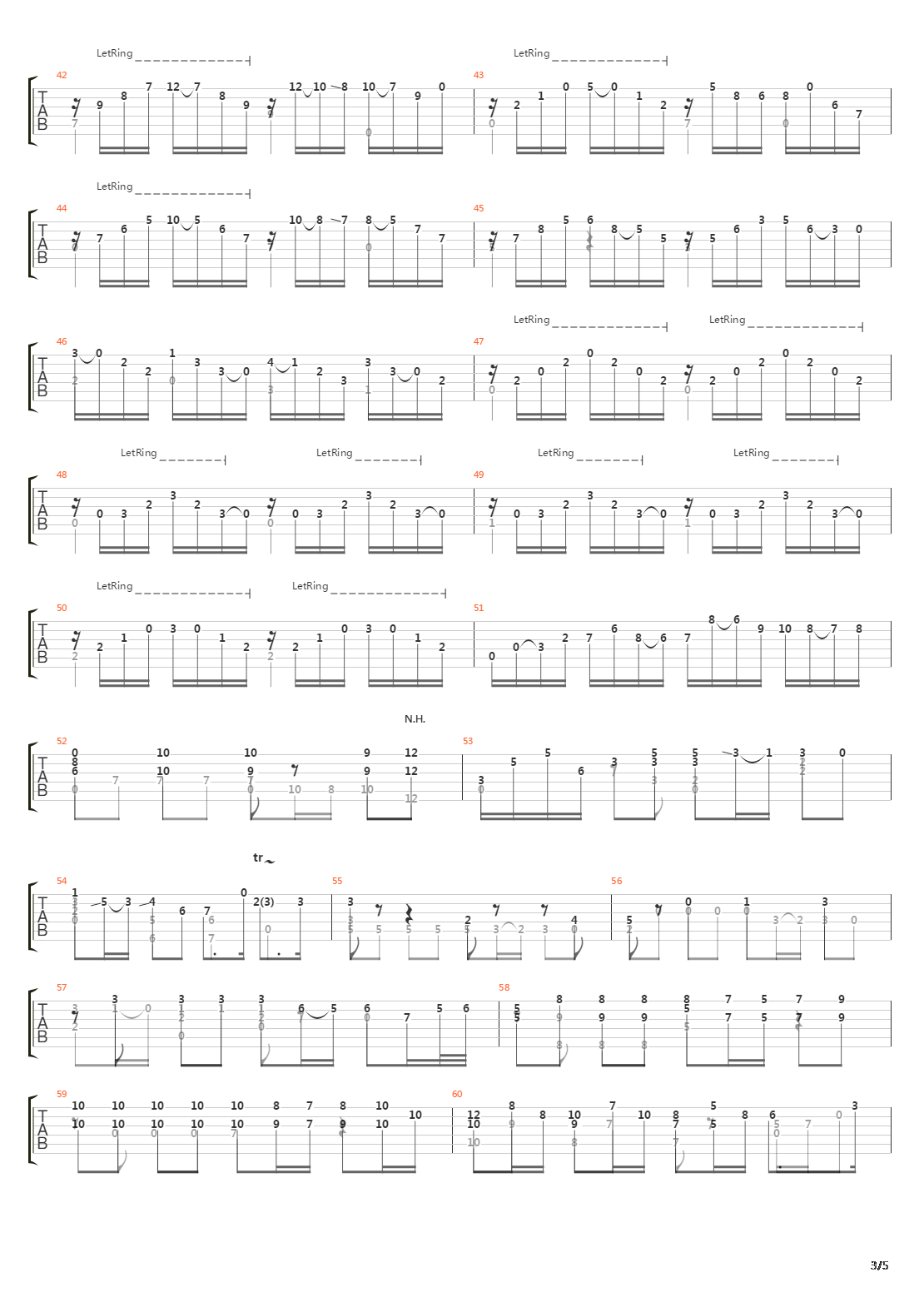 Bwv 1000 Fugue In A Minor吉他谱